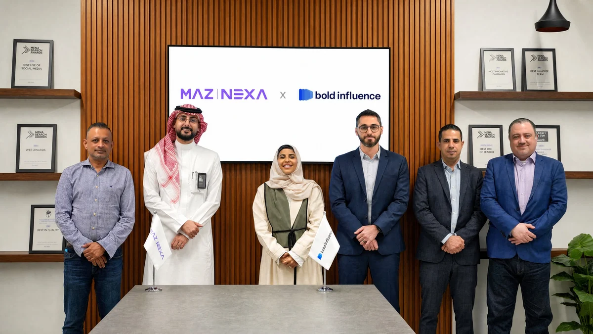 شراكة استراتيجية بين بولد إنفلوانس ومازنكسا.