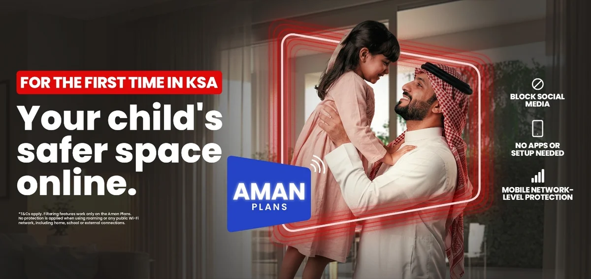 Virgin Mobile Saudi Arabia launches Aman Plans for child protection.