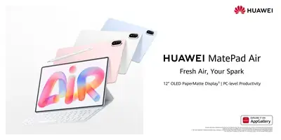HUAWEI MatePad Air جهاز لوحي نحيف بشاشة OLED مع لوحة مفاتيح مغناطيسية
