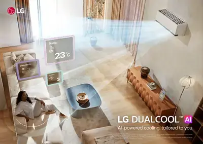 مكيف DUALCOOL AI من إل جي المصنوع في السعودية