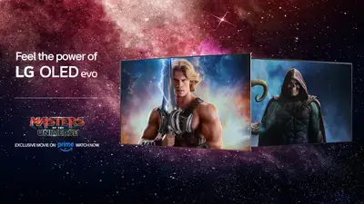 تلفزيون إل جي OLED evo يعرض فيلم Masters of the Universe مع تقنية وضع الصورة الأصلي