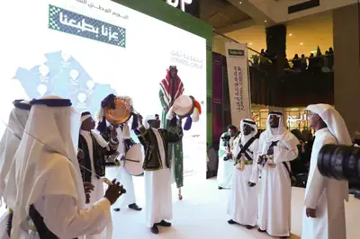 مجموعة أباريل تحتفل باليوم الوطني السعودي الـ96 في بارك أفنيو مول بالرياض