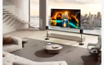 تلفزيون إل جي OLED evo W6 Wallpaper بتصميم فائق النحافة وتقنية True Wireless
